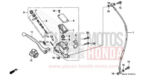 VORDERRADBREMSE (2) CR125RP de 1993